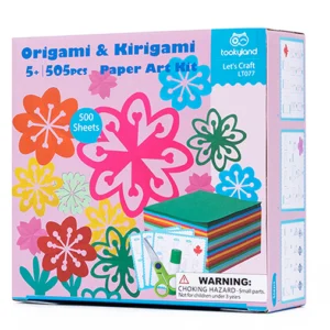 Paper Art Kit - Flowers Origami & Kirigami